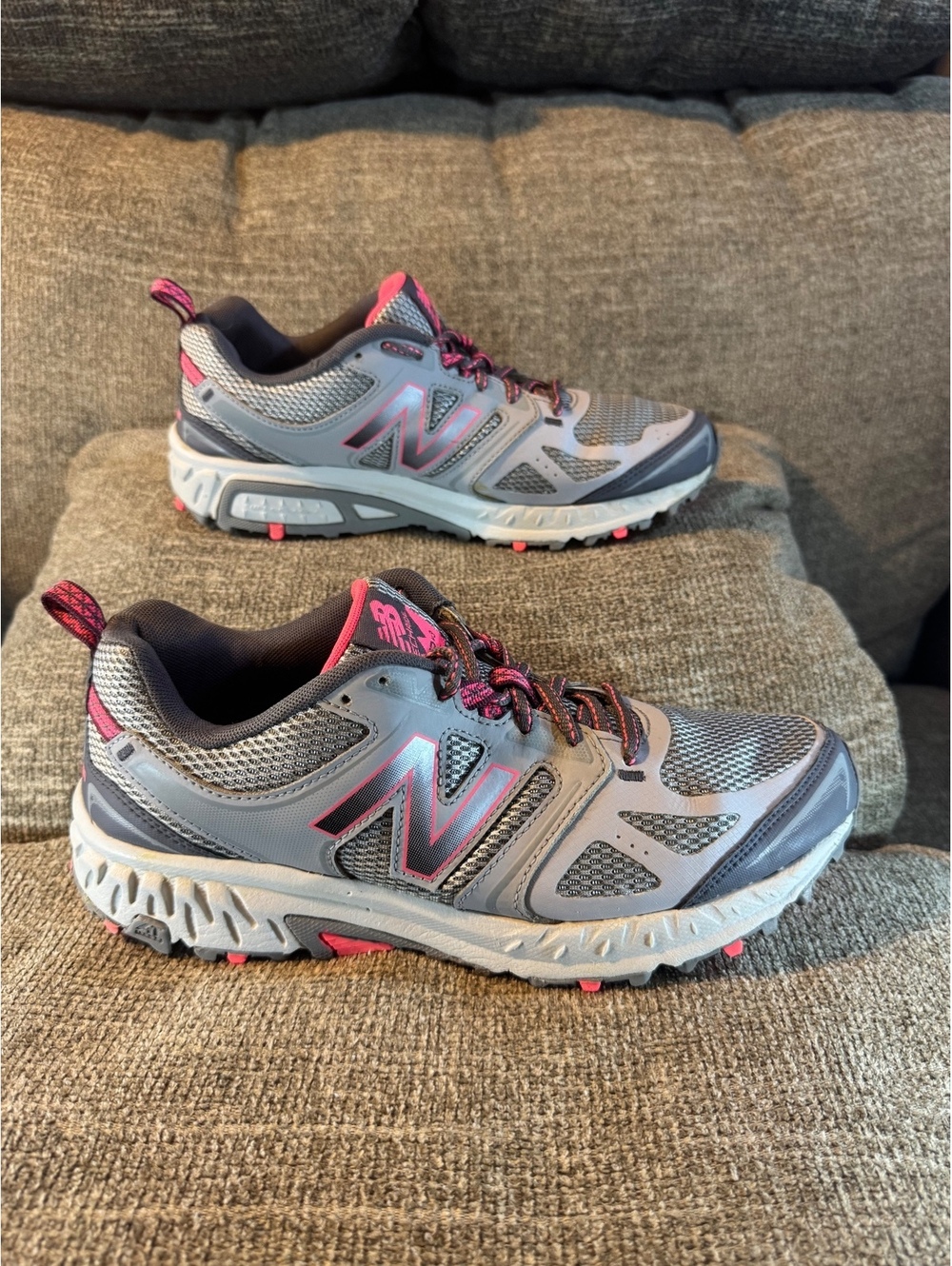 New Balance 412 v3 Trail Running Shoes Grey Pink Women's Size 9.5